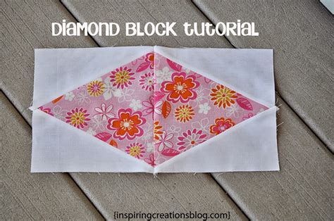 Inspiring Creations Diamond Quilt Block Tutorial Using Tri Rec