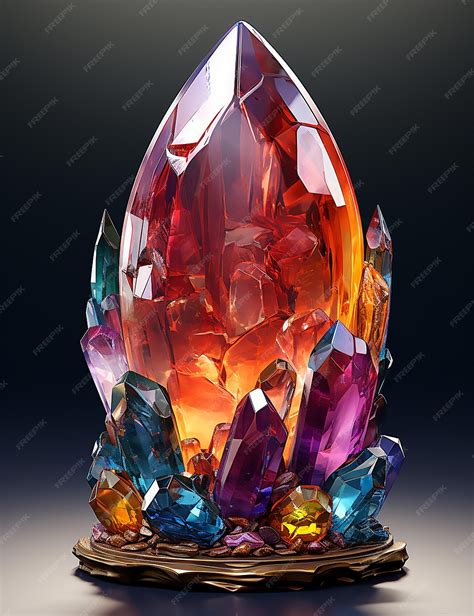 Premium Photo Colorful Cursed Gem