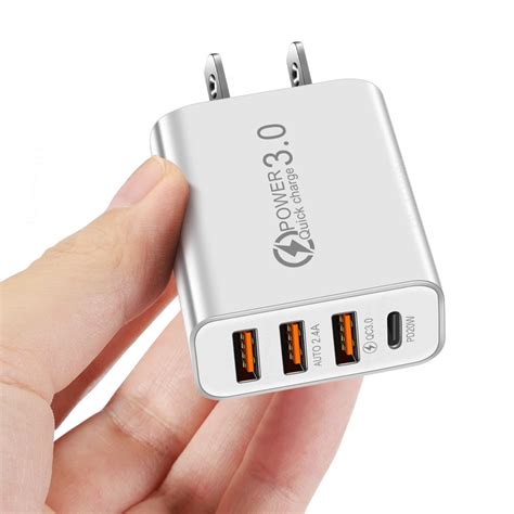 A Usb Pd Type C Mobile Phone Charger Multi Interface Travel