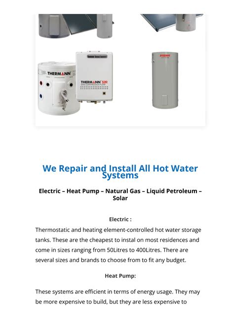 PPT Hot Water Repairs Sunshine Coast PowerPoint Presentation Free