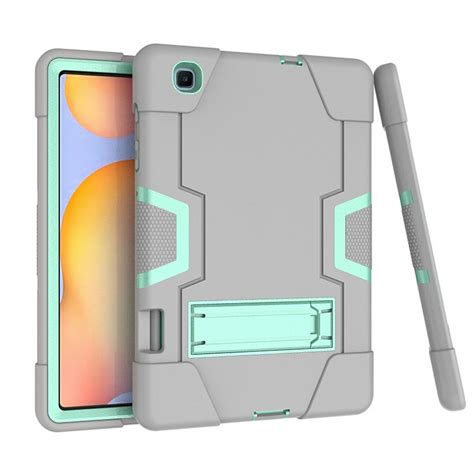 Dteck For Samsung Galaxy Tab S6 Lite 2020 Case Heavy Duty Shockproof Case Kickstand Covergray