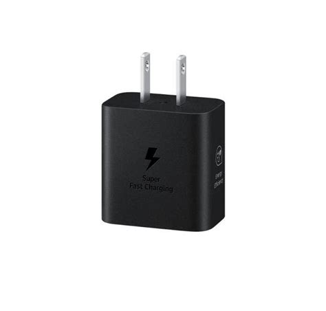 Samsung Cargador De Pared Carga Rápida Usb C 25w Negro