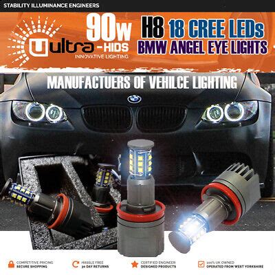 H8 90W BMW LED ANGEL EYES MARKER E82 E87 E90 LCI E92 E93 X1 E70 X5 X6