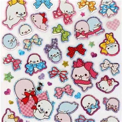 Amazon Cute Mamegoma Glitter San X Sticker With Ribbons Toys Games