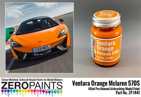 Mclaren 570s Ventura Orange Pearl Paint 60ml Zp 1441 Zero Paints