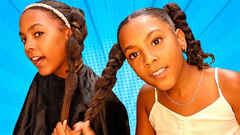 I Styled My Twin Sisters Hair Youtube