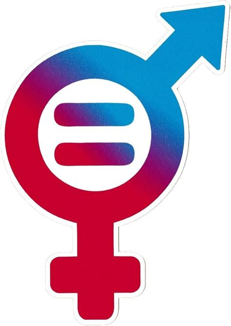 Gender Equality Symbol Small Bumper Stickerdecal 5 X 325 Amazonca Automotive