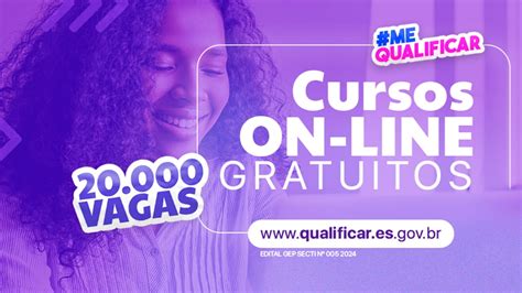 Qualificar ES oferece 20 mil vagas em cursos online de qualificação