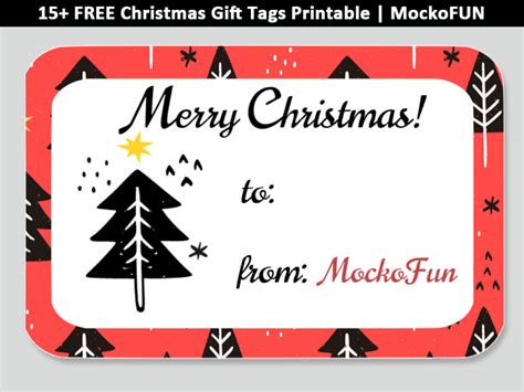 🎄 🎅 🎁 [FREE] Christmas Gift Tags Printable - MockoFUN