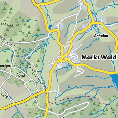 Markt Wald Stadtpl Ne Und Landkarten