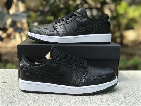 Shoes Air Jordan 1 Low Golf “black Croc Dd9315 003 Sport Shoes Aj1 China Trading Company