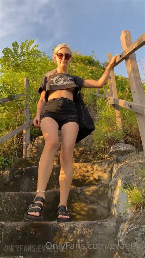 Eva Elfie Flashing Tits Outdoors OnlyFans Video Leaked InfluencerChicks