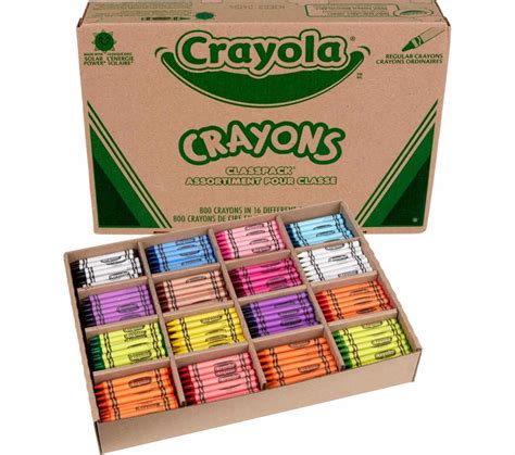 Crayon Classpack 800 Count 16 Colors Crayola