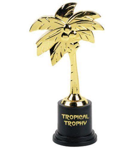 3 Luau Tropical Trophies Trophy Palm Tree Beach Party Limbo Contest