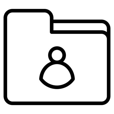 Personal Data Iconixar Outline Icon