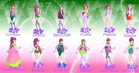 Winx 5 Roxys Wardrobe By Gerganafen On Deviantart