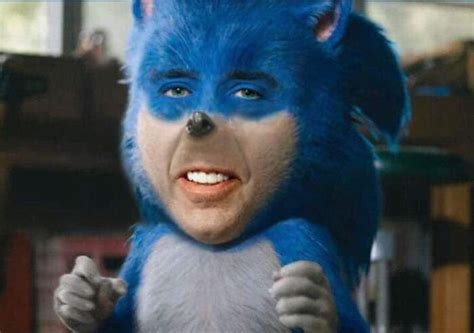 Nicolas Cage Sonic Blank Template - Imgflip