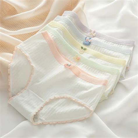Pcs Calcinha De Algod O Ver O Pantys Girl Briefs Roupa Interior Das Mulheres Sexy Lingerie