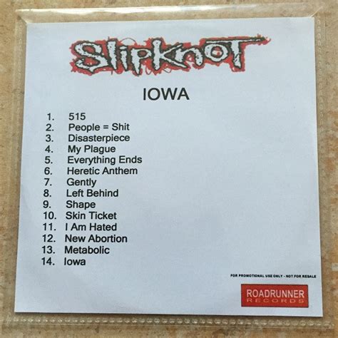 Slipknot - Iowa (CDr, Album, Promo) | Discogs