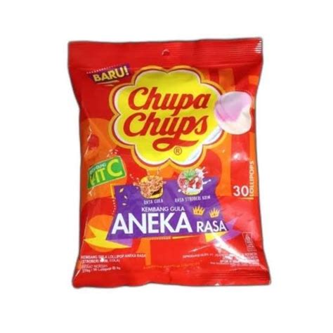 Jual Chupa Chups Assorted Flavour Lollipops Bag Rasa Cola And Stoberi Isi