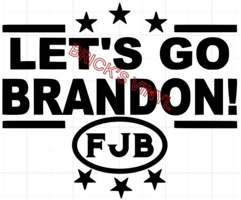 Lets Go Brandon Fjb Vinyl Car Truck Stickers Multiple Color Options