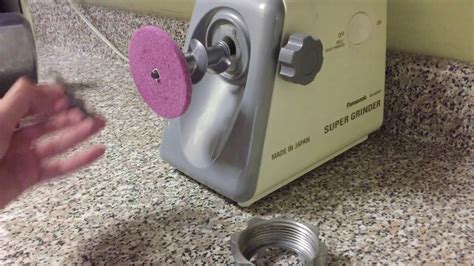 Meat Grinding Knife Sharpening Tutorial Youtube
