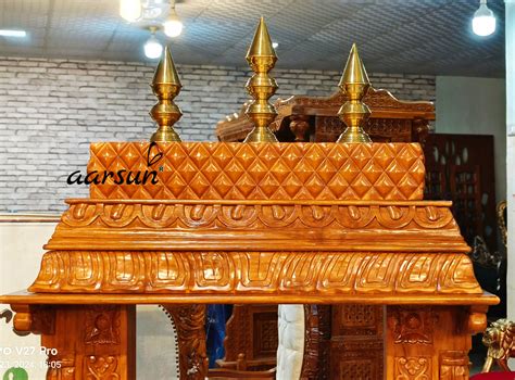 Wooden Temple In Frame Design