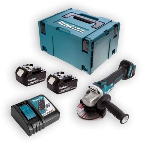 Meuleuse D Angle Sans Fil V Mm Makita Dga Rtj Avec Batteries