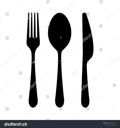 80,694 Silhouette Knife Fork Images, Stock Photos, 3D objects ...