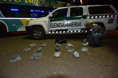 En distintos operativos Gendarmería secuestró droga y cubiertas de