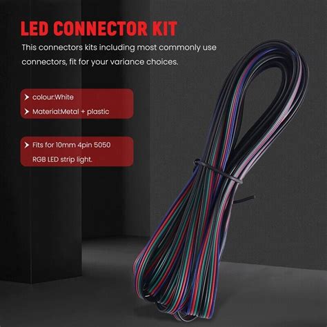 8X 16 4 Fuß 5 M 4 Poliges Rgb Led Streifen Verlängerungs Kabel Led