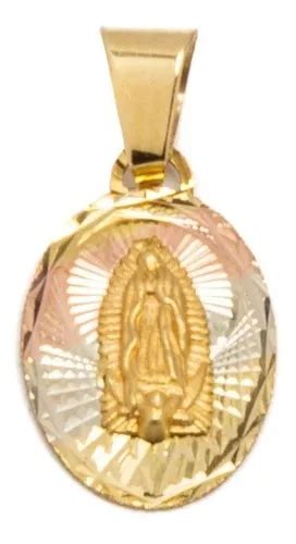 Medalla Virgen De Guadalupe Con Cadena Oro Kilates En Venta En