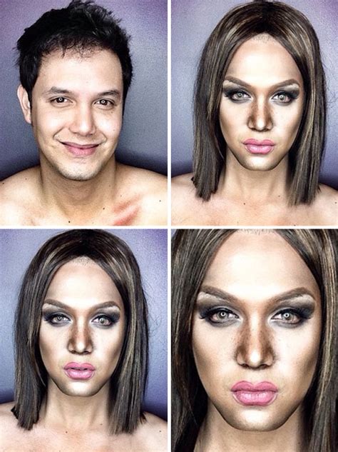 Guy Uses Makeup To Transform Himself Into Female Hollywood Celebrities ...