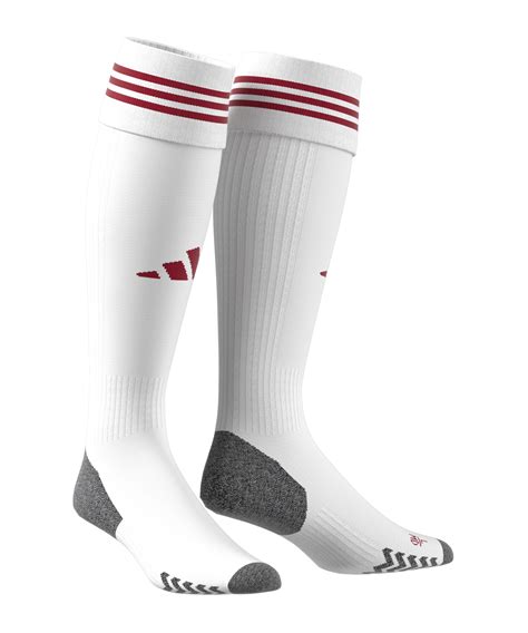 Adidas Adisock Strumpfstutzen Weiss Rot Teamsport Stutzenstr Mpfe