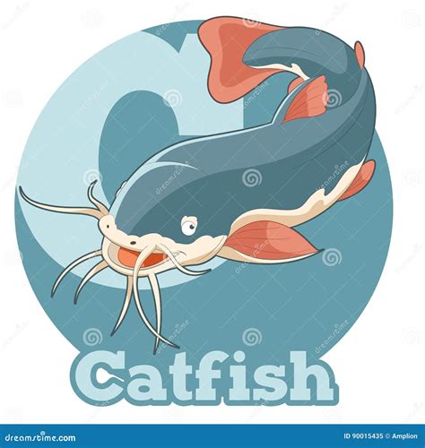 Abc Cartoon Catfish Stock Vector Illustration Of Catfish