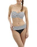 Anya Stripe Bandeau Bikini Top Tkd Lingerie