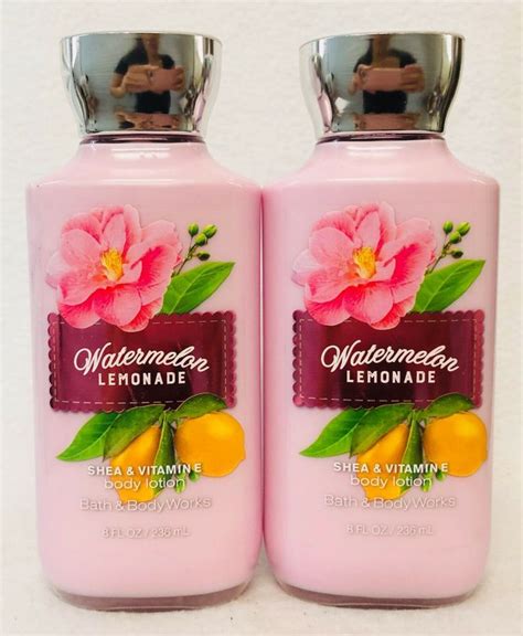 2 Bath And Body Works Watermelon Lemonade Body Lotion Cream Moisturizer 8