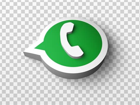 Premium Psd Whatsapp Icon 3d Render