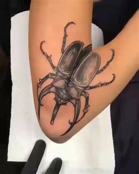 Ficou Perfeita Video Tattoos Beetle Tattoo Bug Tattoo