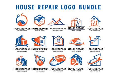 House Repair Handyman Logo Graphic By Guavanaboy · Creative Fabrica