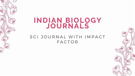 Indian Biology journals list: Scopus, SCI - PhDTalks