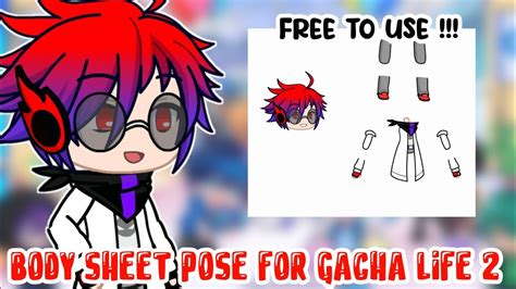 Free Body Sheet Pose For Gacha Life 2 Youtube