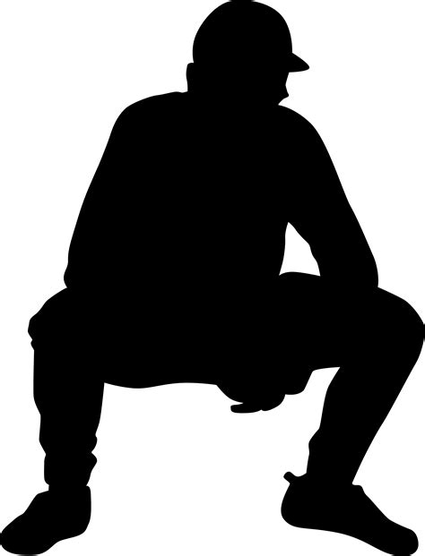 Squat Silhouette Png Image Png Mart