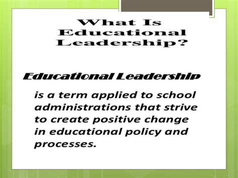 Educational Leadership