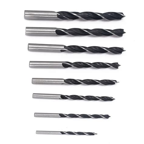 Buy 8pcs High Carbon Steel Twist Drill Bit Woodworking