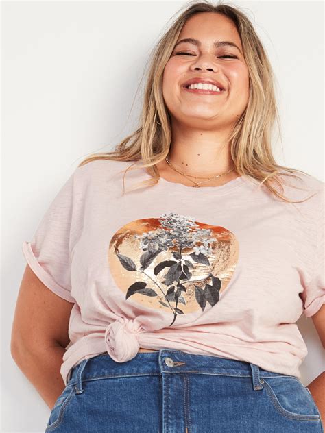 Everywear Slub Knit Plus Size Graphic Tee Old Navy