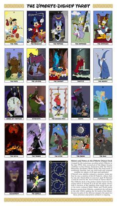 d'morte-disney tarot - complete poster, white