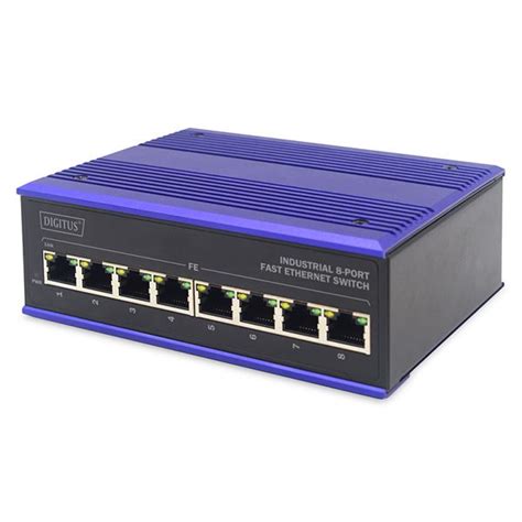 Digitus Switch Industrial Portas Fast Ethernet Kuantokusta