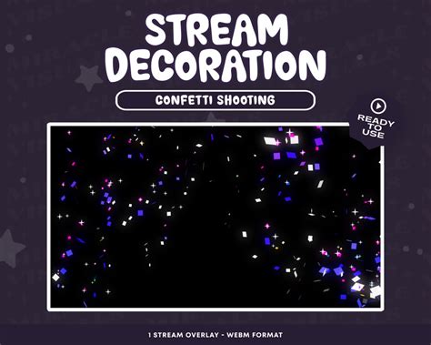 Confetti Shooting Animated Stream Decoration Congraducation