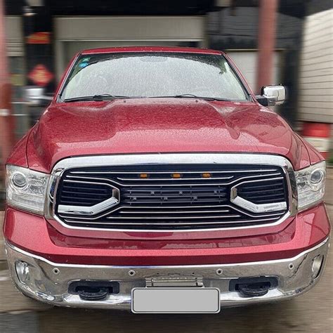 2013 2018 Dodge Ram 1500 Chrome Big Horn Style Front Grille W Amber Am Off Road